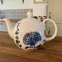 Personalised Peony And Hydrangea Teapot, thumbnail 2 of 3