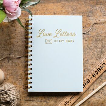 Personalised Love Letters To My Baby Foil Notebook, 7 of 12