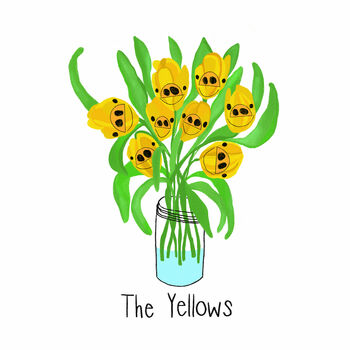 'The Yellows' Flower Art Print, 5 of 5