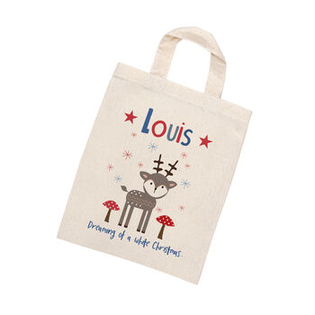 Personalised Natural Christmas Party Bag, 6 of 6