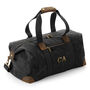 Monogrammed Luxury Waxed Canvas Holdall, thumbnail 2 of 3