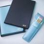 Monogram Leather A5 Notebook And Pencil Case Set, thumbnail 7 of 9