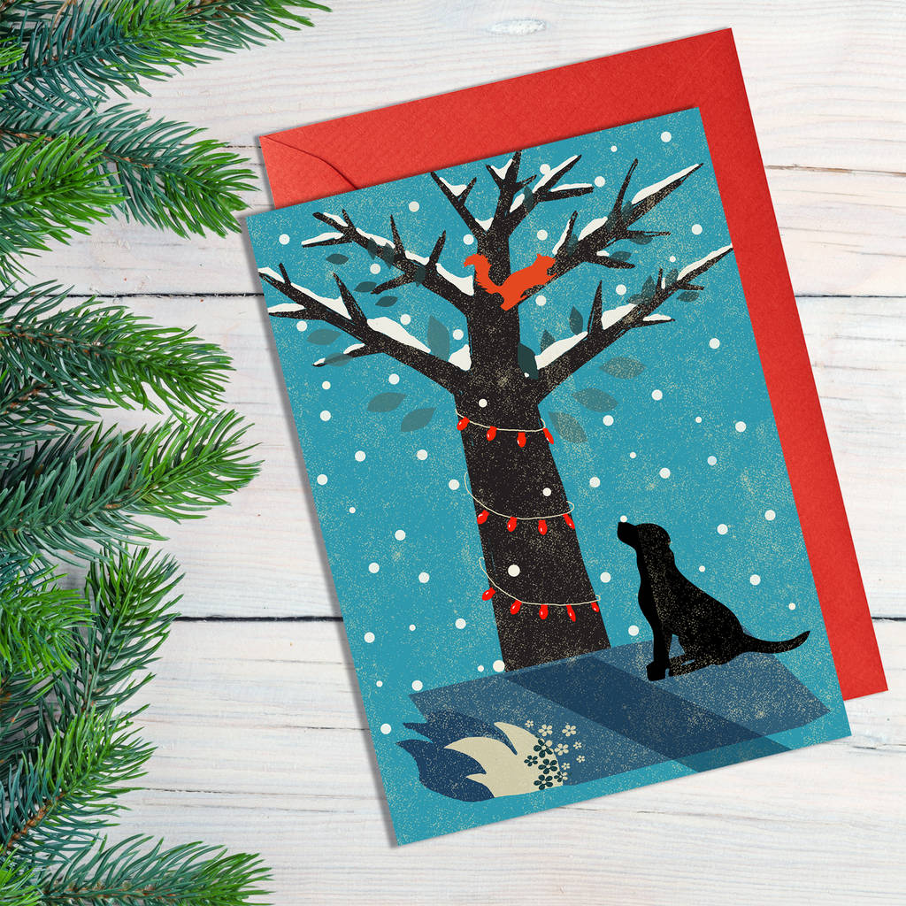 Set Of Six Nordic Inspired Christmas Cards By Rocket 68