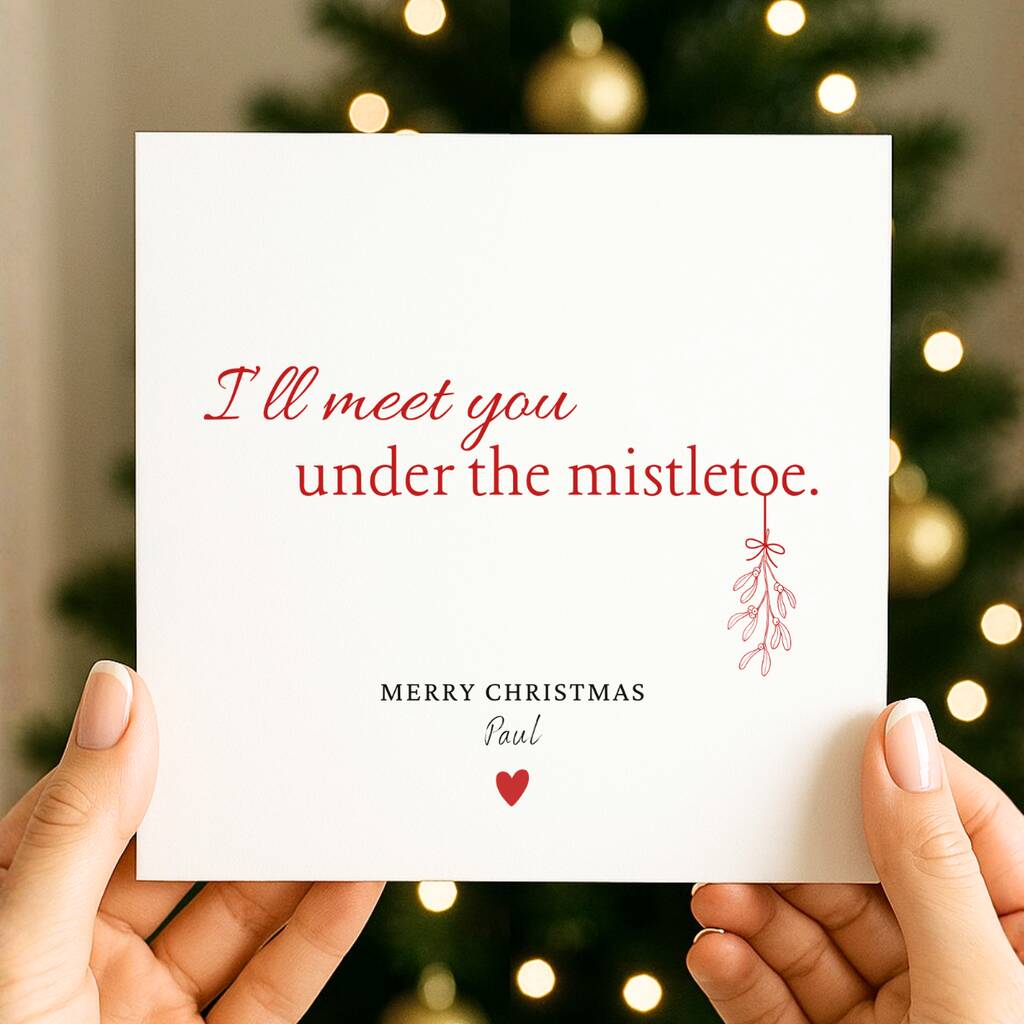 Romantic Christmas Card Personalised For Boyfriend, Husband, Partner, 1 of 1