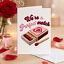 Perfect Match Faux Crochet Valentine’s Card, thumbnail 1 of 6