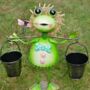 Garden Frog With Two Plant Pots, thumbnail 3 of 3