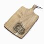 Personalised Russian Black Terrier Engraved Acacia Serving Board, thumbnail 2 of 2