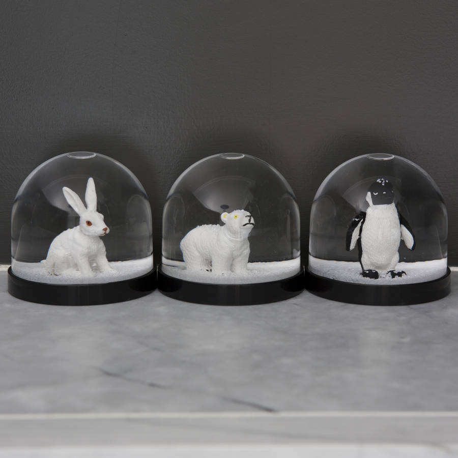 animal snow dome by i love retro | notonthehighstreet.com