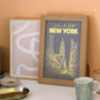 Personalised New York Foiled Travel Print Gift, thumbnail 1 of 4