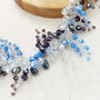 Blue Bridal Hair Vine, thumbnail 3 of 6