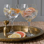 Personalised Engraved Wedding Gin Glass For Bride And Groom, thumbnail 3 of 7