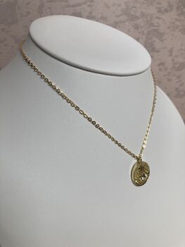 Gold Plated Evil Eye Pendant Necklace, 3 of 4