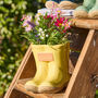 Personalised Small Welly Boots Garden Planters, thumbnail 2 of 5