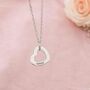 Personalised Layered Heart Name Necklace, thumbnail 6 of 8