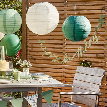 Botanical 'Happy Birthday' Party Banner, 3 of 3