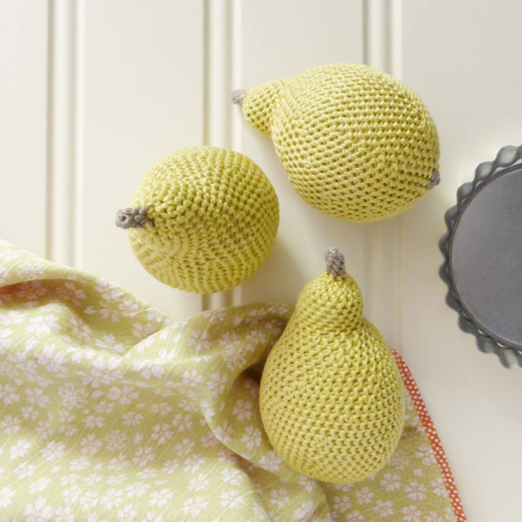 Pear Crochet Soft Toy, 1 of 8