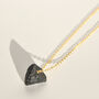 Black Tourmaline Raw Crystal Chunk Necklace, thumbnail 2 of 5