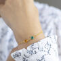 Gold Plated Double Birthstone Bracelet, thumbnail 4 of 7