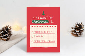 10 Women's Empowerment Feminist Christmas Cards, 2 of 12