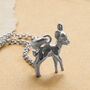 Sterling Silver Baby Deer Necklace, thumbnail 1 of 4