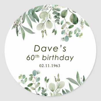 Sweet Party Favour With Personalised Green Leaves Label, 2 of 2