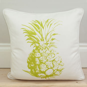 Pineapple Print Motif Cushion, 3 of 3