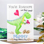 Personalised Dinosaur Mother's Day Card, thumbnail 2 of 7