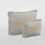 Personalised Velvet Makeup Bag, thumbnail 2 of 6