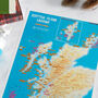Scratch Off Scottish Island Bagging Gift Print, thumbnail 4 of 5