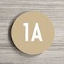 Stylish Small Round House Number, thumbnail 4 of 8