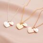 Personalised Double Heart Name Necklace Photo Set, thumbnail 2 of 12