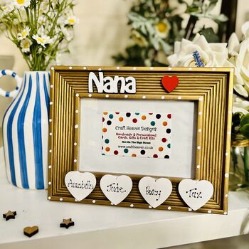 Personalised Nana Photo Frame Birthday Gift, 3 of 12