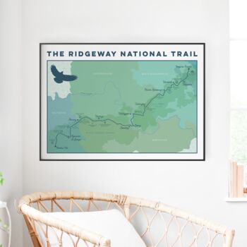 Ridgeway Art Print With Map, 4 of 10