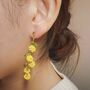 Golden Berry Beads Earrings, thumbnail 2 of 3