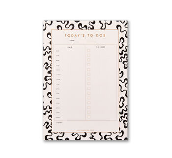 A5 Daily Planner Mini Dalmatian Animal Print Desk Pad, 5 of 11