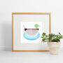 Mr Mallard Duck Limited Edition Risograph Print, thumbnail 1 of 6