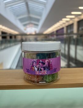 Personalised K Pop Demon Hunters Vegan And Gluten Free Sweet Jar, 2 of 3