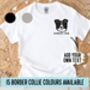 Personalised Border Collie T Shirt, thumbnail 1 of 6