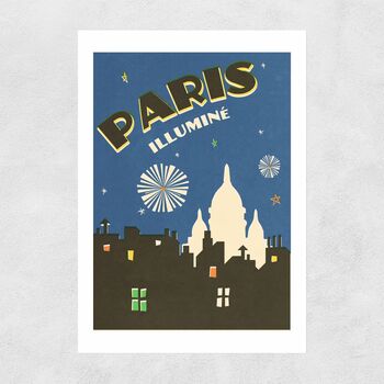 Paris Illumine Retro Print, 2 of 3
