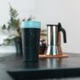 Leak Proof Reusable Cup 12oz Black And Faraway Blue, thumbnail 1 of 6