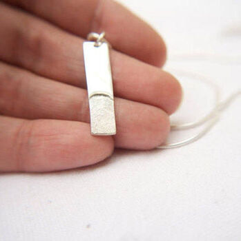 Recycled Silver Fingerprint Tag Necklace, 5 of 8