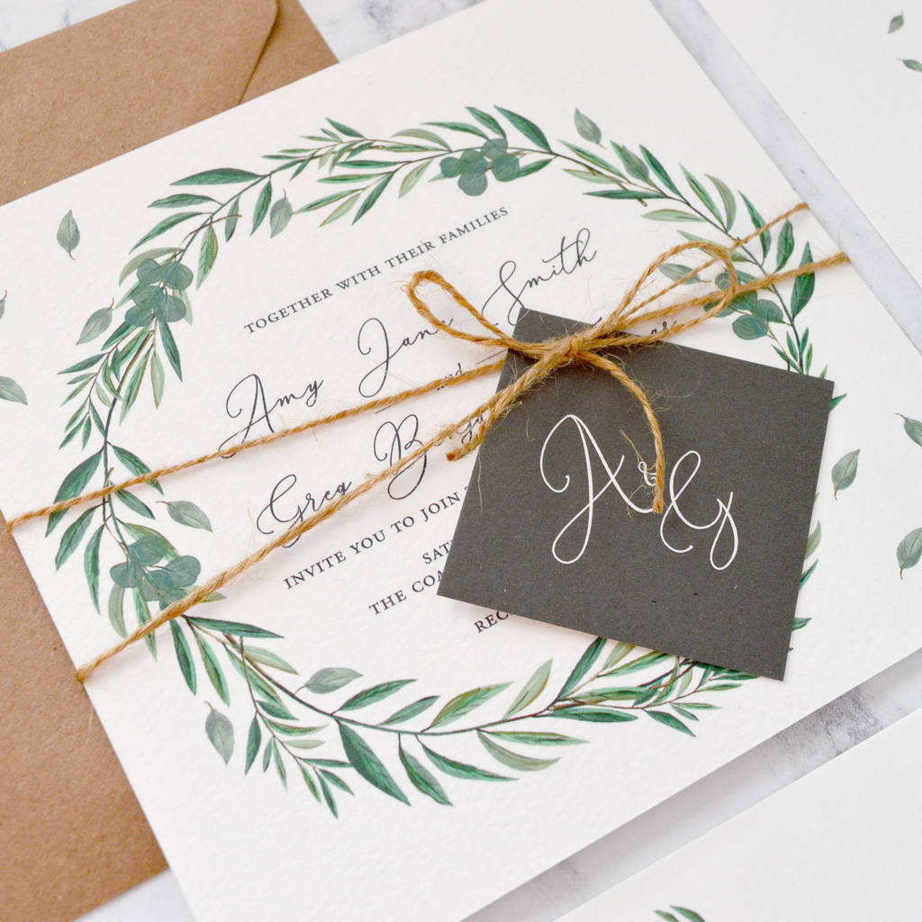 Eucalyptus Wedding Invitation By Amanda Michelle Design ...