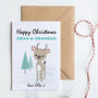 Grandparent's Christmas Card Personalised With Deer, thumbnail 4 of 6