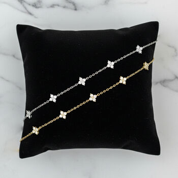 Gold Or Silver Women's Dainty Hydrangea Bracelet, Christmas Jewellery Gift, 3 of 9