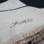 Personalised Charcoal To Black Cashmere Blend Scarf, thumbnail 2 of 2