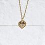 Dainty Heart Locket Pendant 18 K Gold, thumbnail 1 of 6