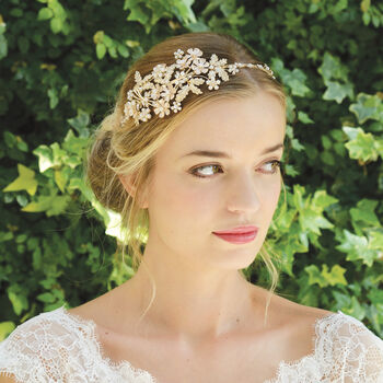 Silver Or Gold Plated Boho Fairytale Bridal Headband, 7 of 12