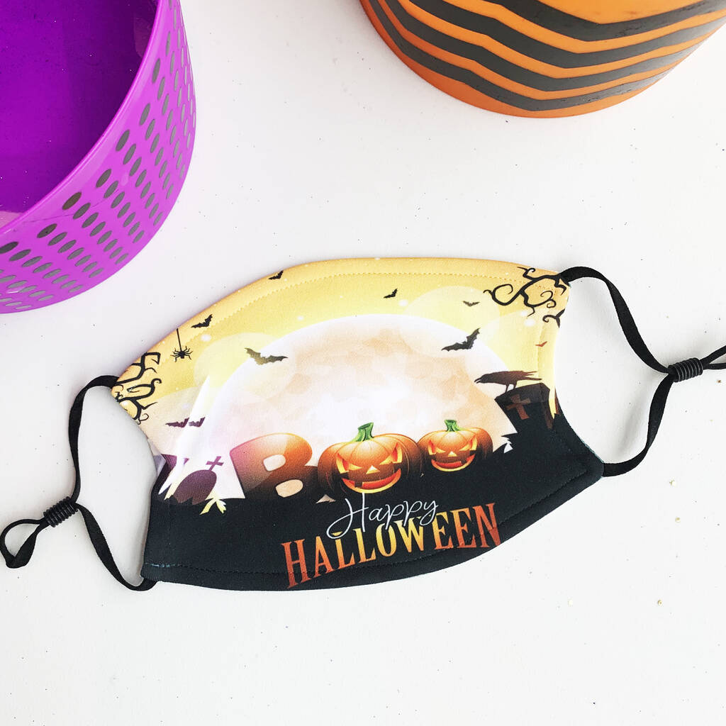 Boo Halloween Face Mask By Perfect Personalised Gifts