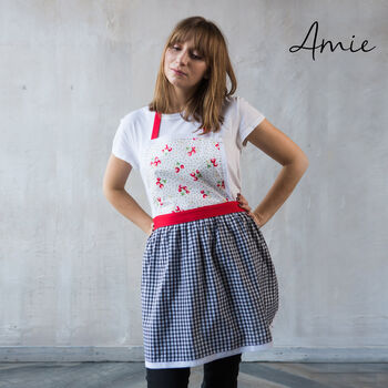 Cute Cotton Kitchen Apron For Women And Kids, 5 of 12