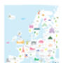 Map Of Europe Print, thumbnail 5 of 5